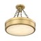 Z-Lite Anders Semi Flush Mount, 1-Light, 15 In.W x 13.75 In.H, Rubbed Brass/marbling 1944SF15-RB-LED - alternate 5